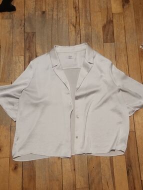 Aritzia Besos Satin Shirt